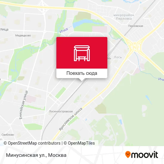 Карта Минусинская ул.
