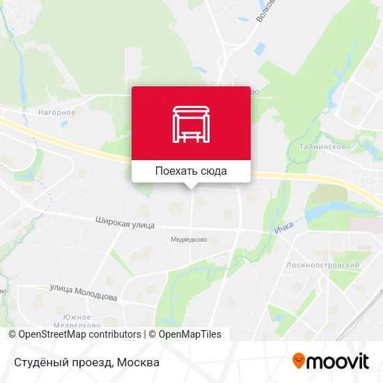 Карта Студёный проезд