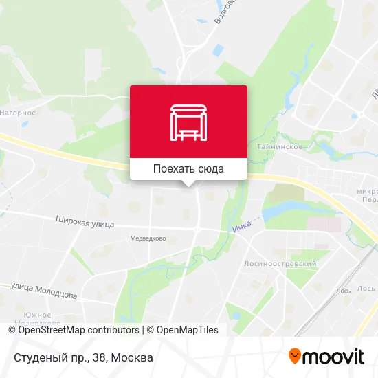 Карта Студеный пр., 38
