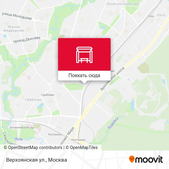 Карта Верхоянская ул.