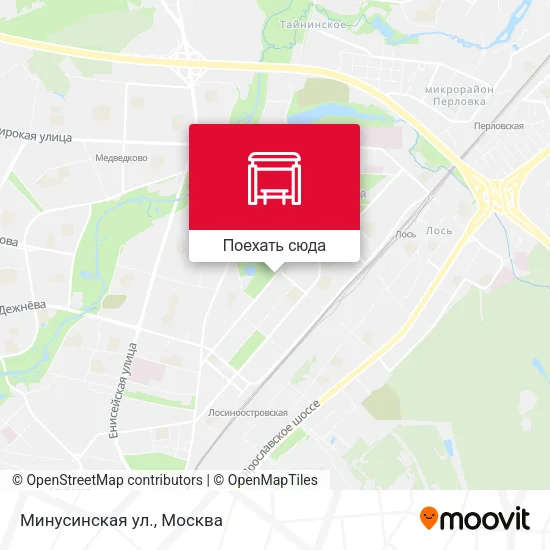 Карта Минусинская ул.