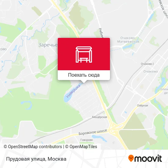 Карта Прудовая улица