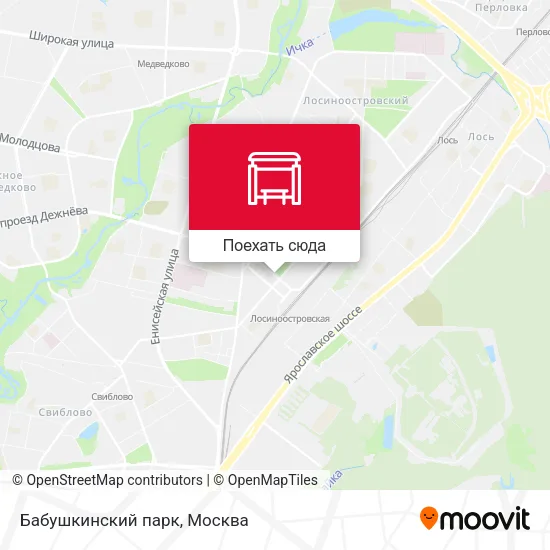 Карта Бабушкинский парк