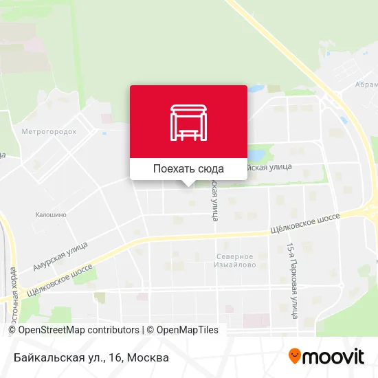Карта Байкальская ул., 16