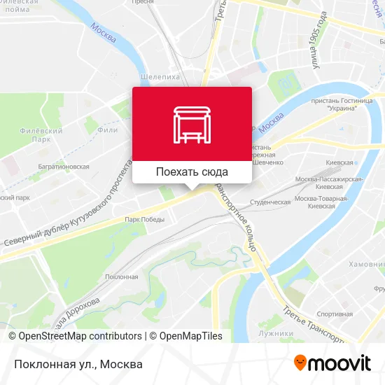 Карта Поклонная ул.
