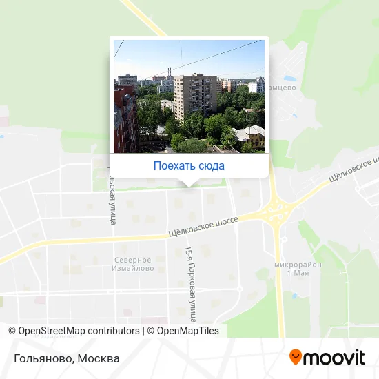 Карта Гольяново