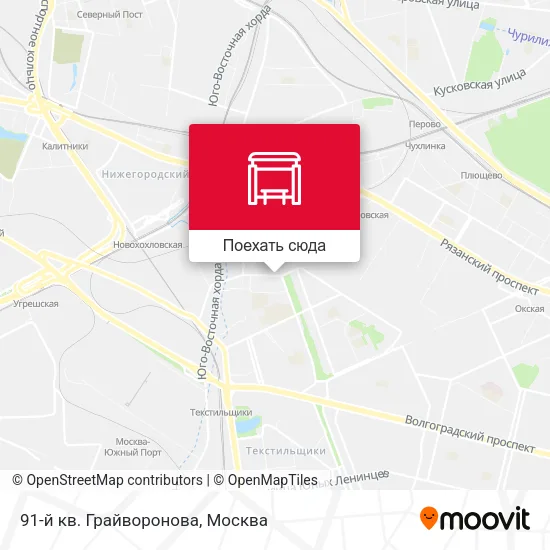 Карта 91-й кв. Грайворонова