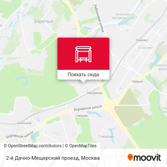 Карта 2-й Дачно-Мещерский проезд