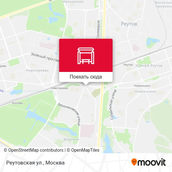 Карта Реутовская ул.
