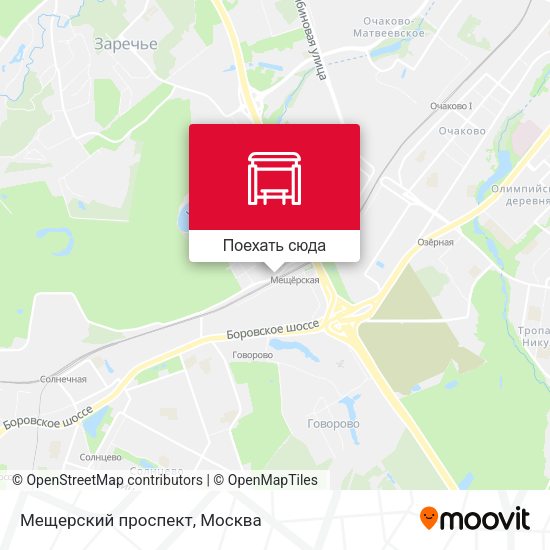 Карта Мещерский проспект
