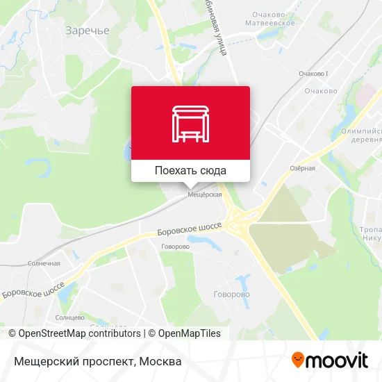 Карта Мещерский проспект