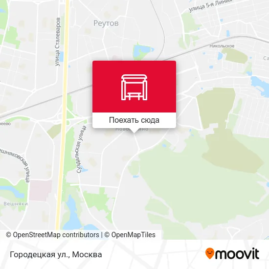 Карта Городецкая ул.
