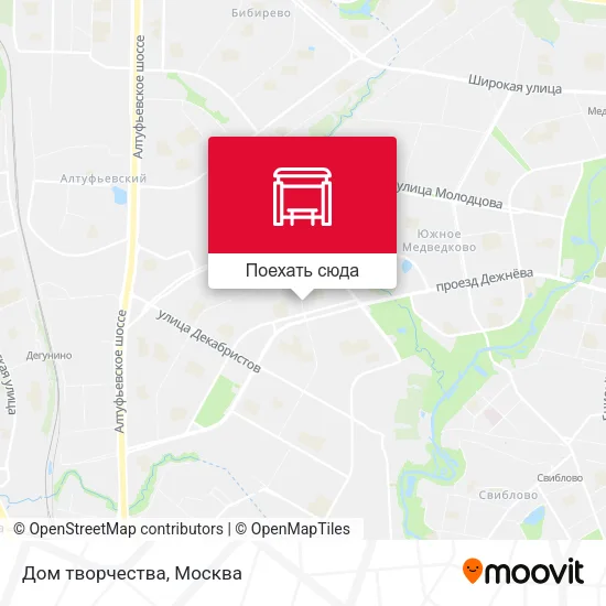 Карта Дом творчества