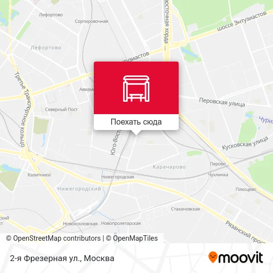 Карта 2-я Фрезерная ул.
