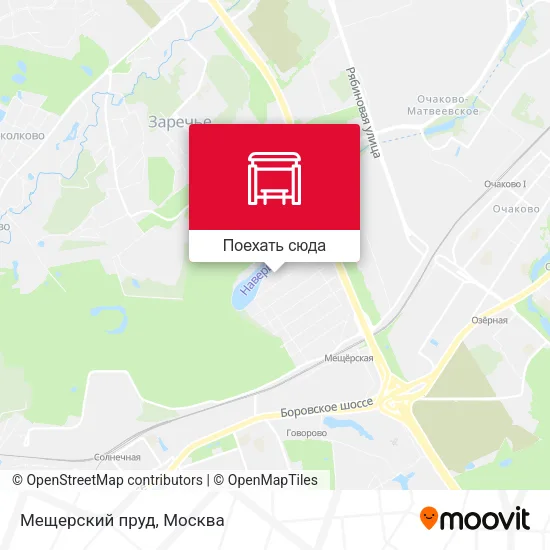 Карта Мещерский пруд