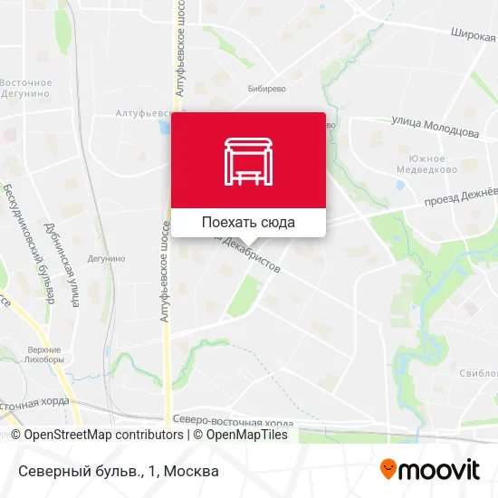 Карта Северный бульв., 1