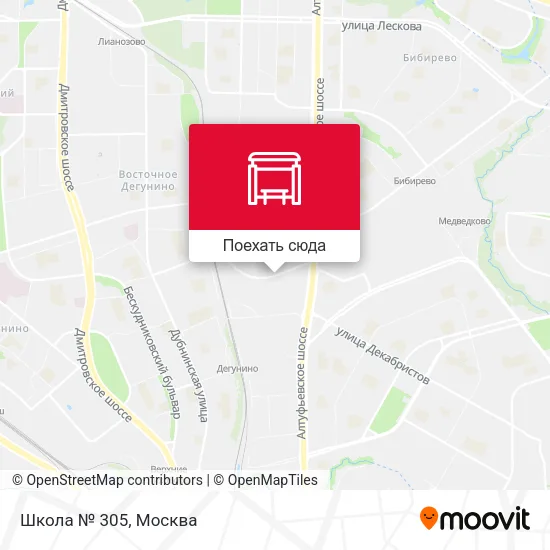 Карта Школа № 305