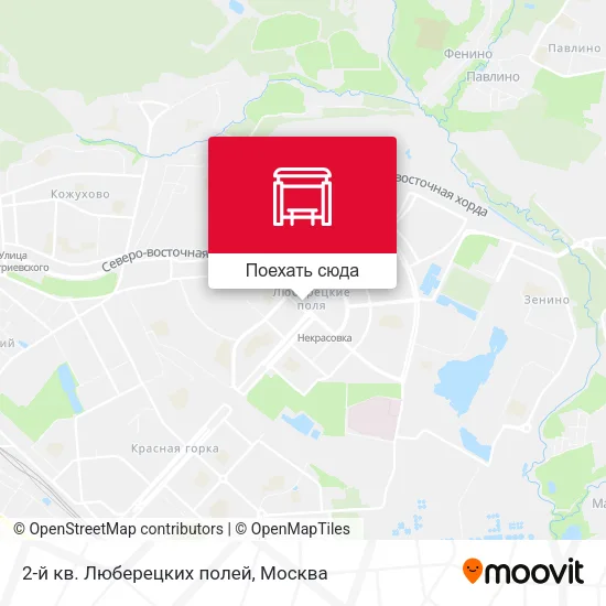 Карта 2-й кв. Люберецких полей