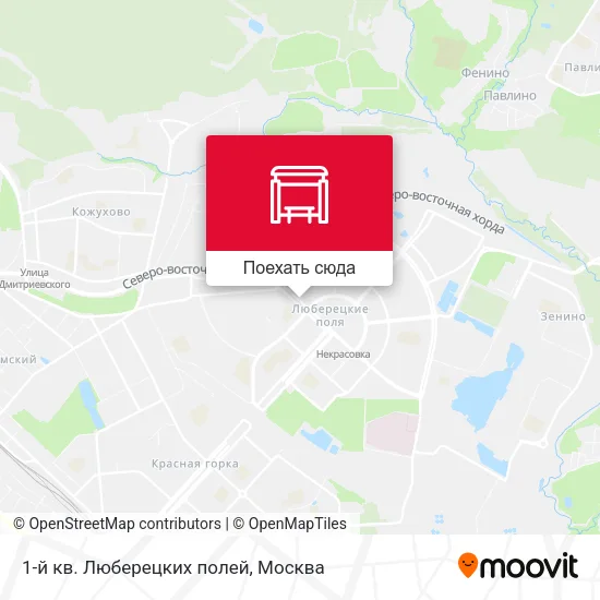 Карта 1-й кв. Люберецких полей