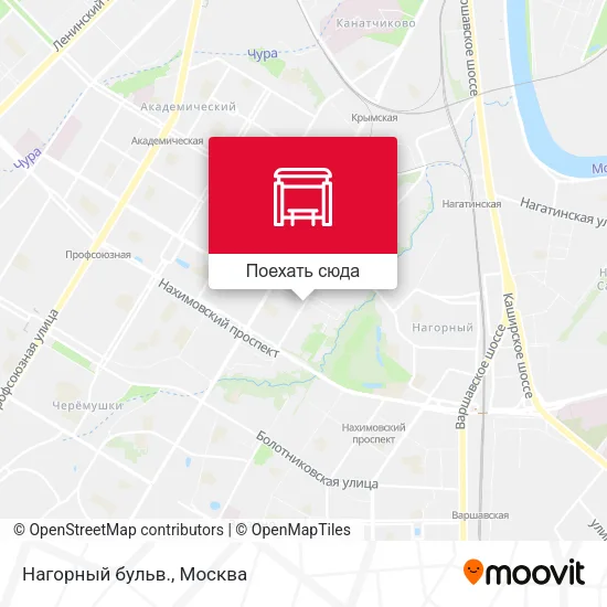 Карта Нагорный бульв.