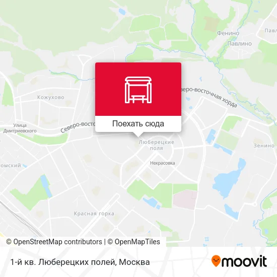 Карта 1-й кв. Люберецких полей