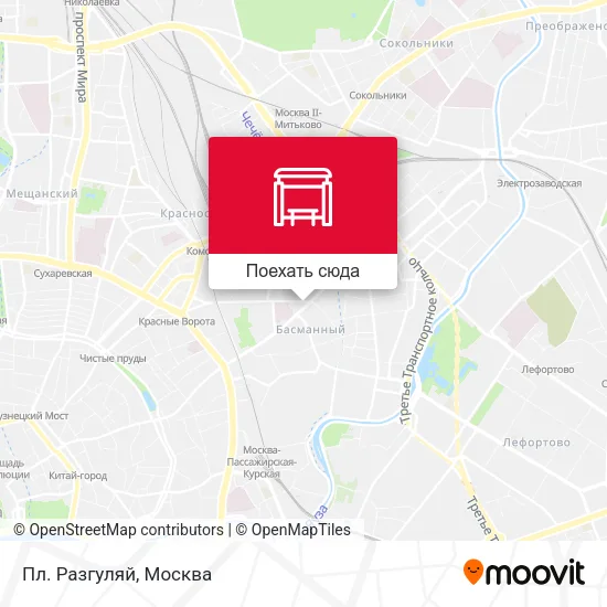 Карта Пл. Разгуляй