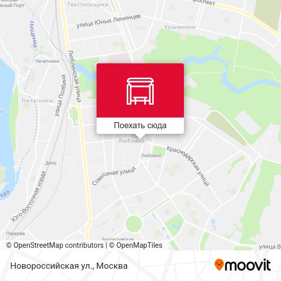 Карта Новороссийская ул.