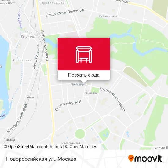 Карта Новороссийская ул.