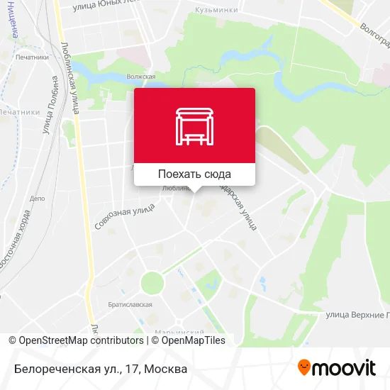 Карта Белореченская ул., 17