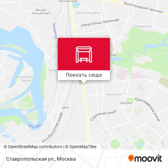 Карта Ставропольская ул.