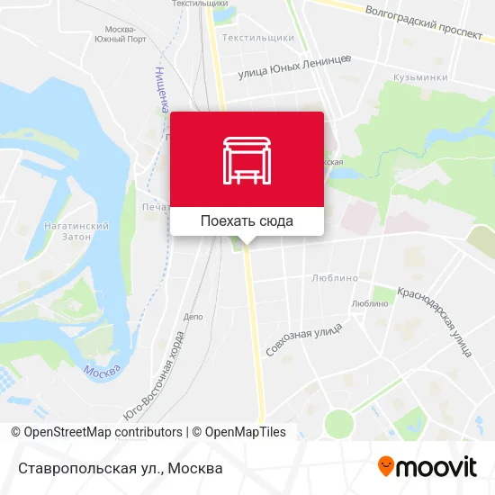 Карта Ставропольская ул.