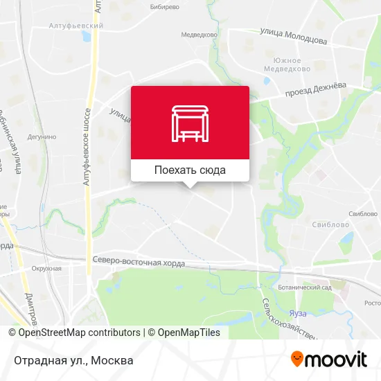 Карта Отрадная ул.