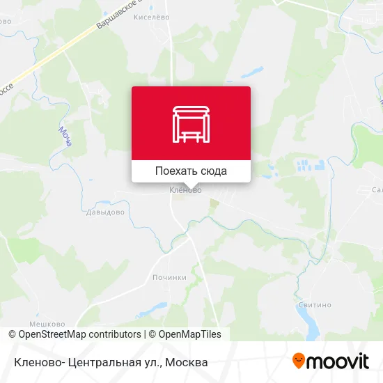 Карта Кленово- Центральная ул.