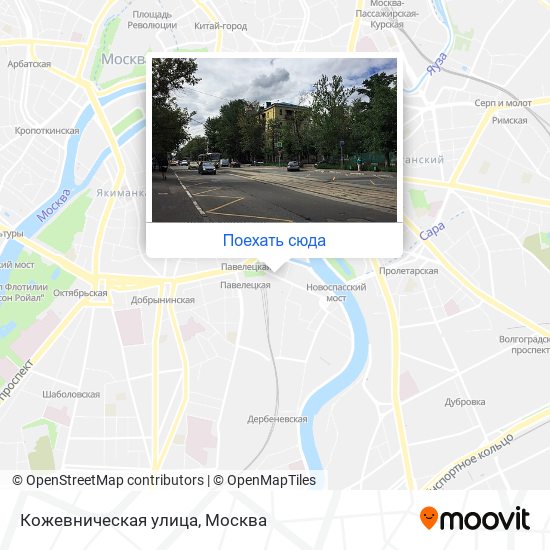 Карта Кожевническая улица