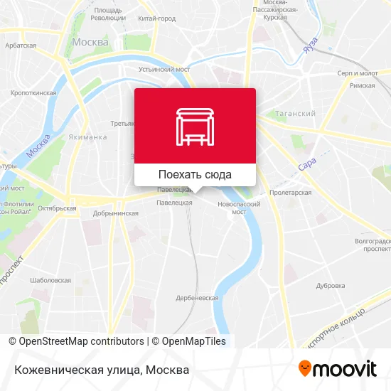 Карта Кожевническая улица
