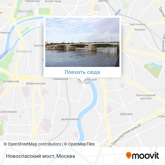 Карта Новоспасский мост