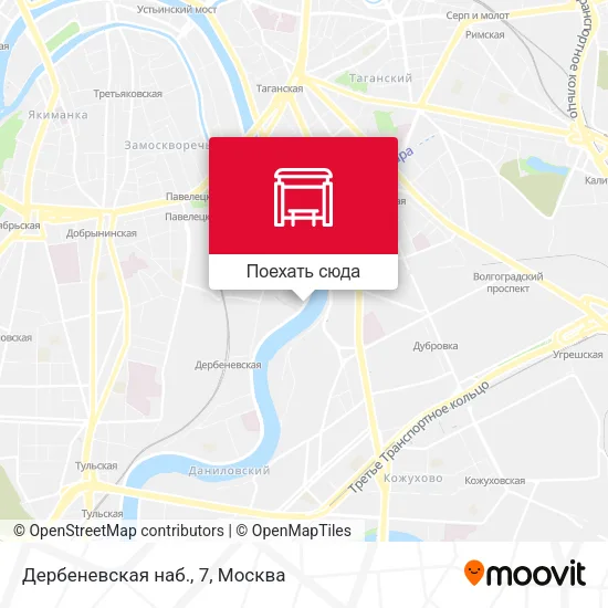 Карта Дербеневская наб., 7