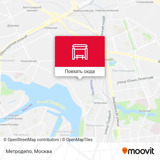 Карта Метродепо