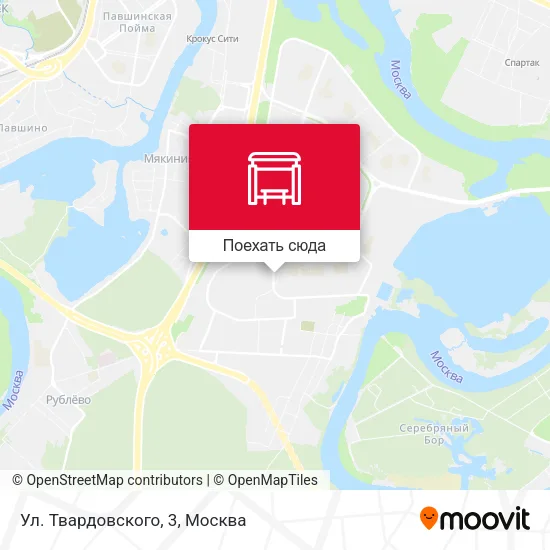 Карта Ул. Твардовского, 3