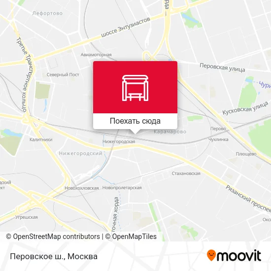 Карта Перовское ш.