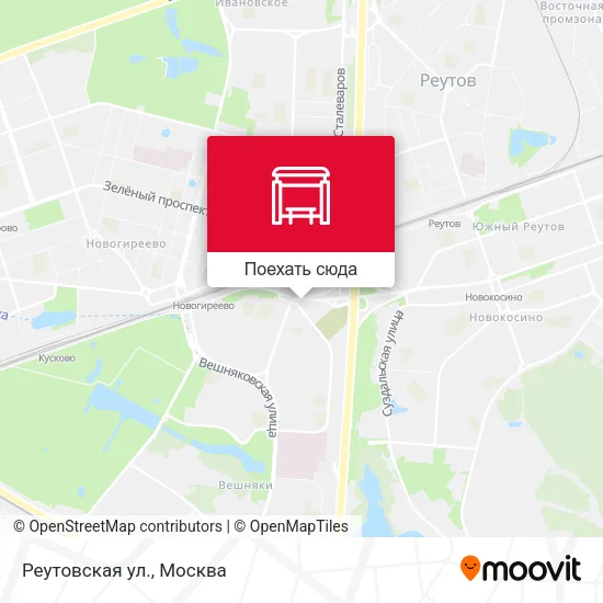 Карта Реутовская ул.