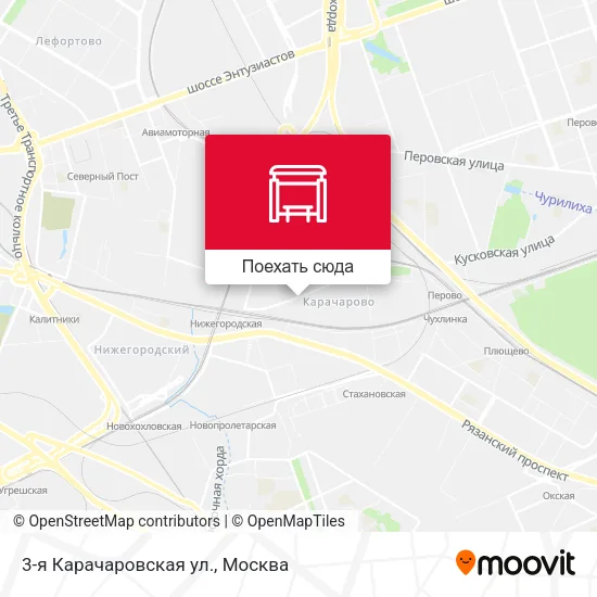 Карта 3-я Карачаровская ул.