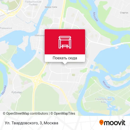 Карта Ул. Твардовского, 3