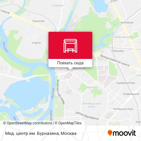 Карта Мед. центр им. Бурназяна