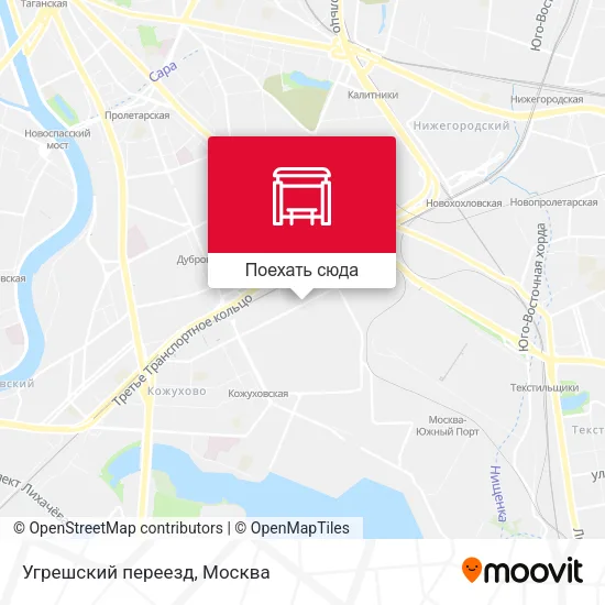 Карта Угрешский переезд