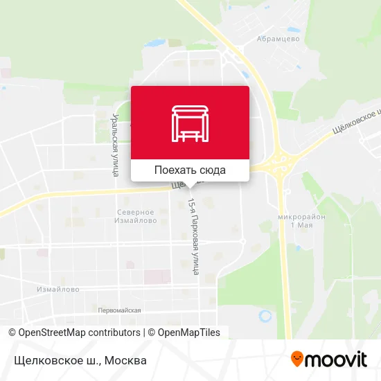 Карта Щелковское ш.