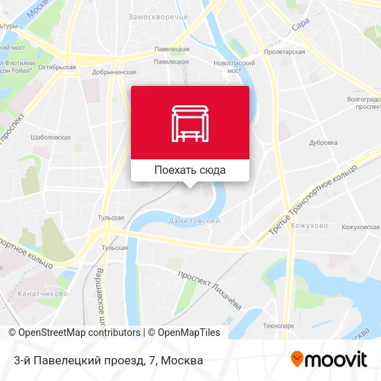 Карта 3-й Павелецкий проезд, 7