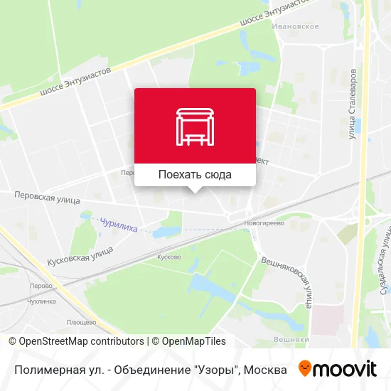 Карта Полимерная ул. - Объединение "Узоры"