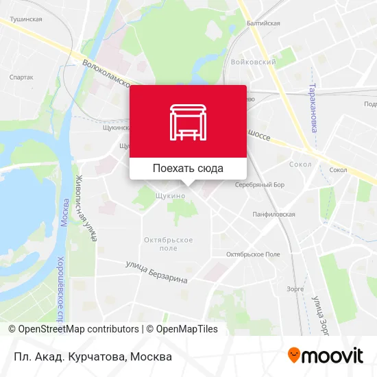 Карта Пл. Акад. Курчатова
