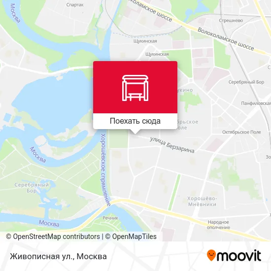 Карта Живописная ул.